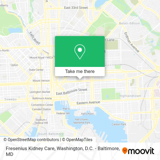 Fresenius Kidney Care map