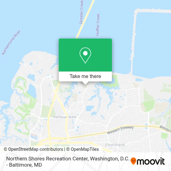 Northern Shores Recreation Center map