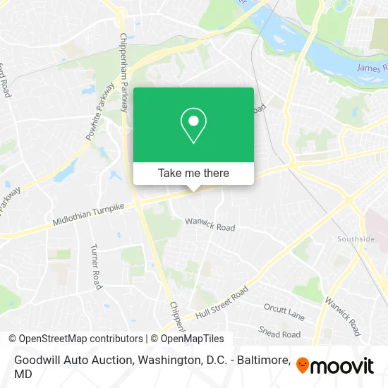 Goodwill Auto Auction map