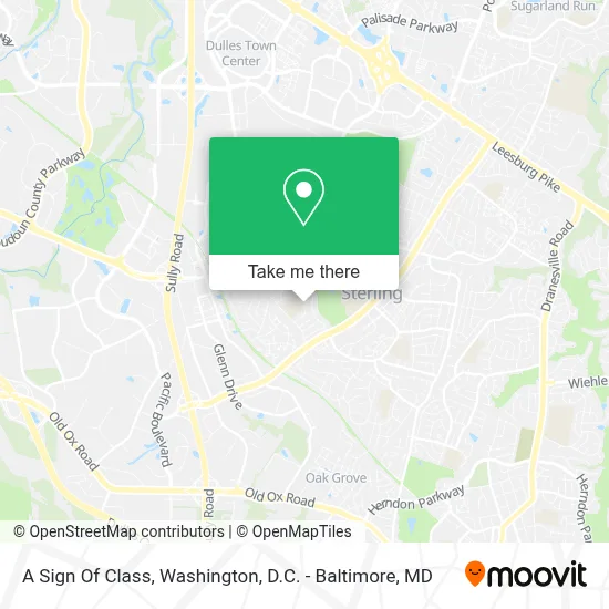 A Sign Of Class map