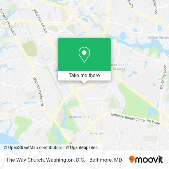 The Way Church map