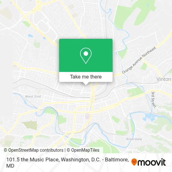 101.5 the Music Place map