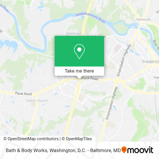 Bath & Body Works map