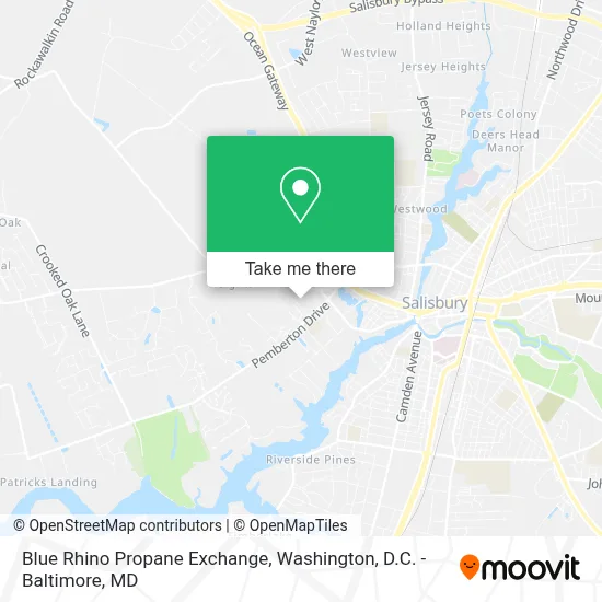 Blue Rhino Propane Exchange map