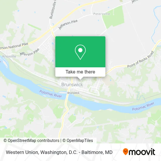 Western Union map