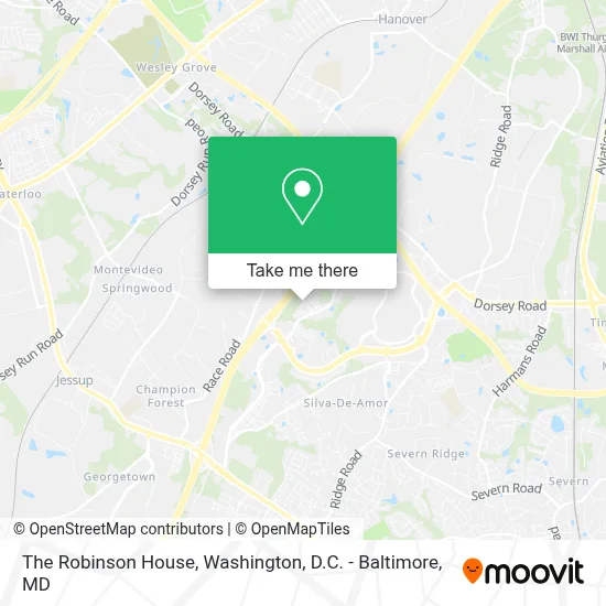 The Robinson House map