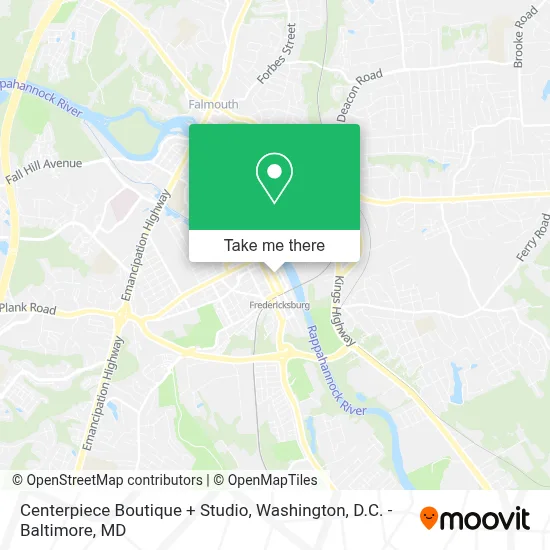 Centerpiece Boutique + Studio map