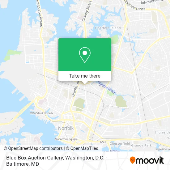 Blue Box Auction Gallery map