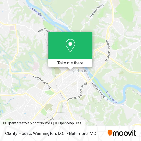 Clarity House map