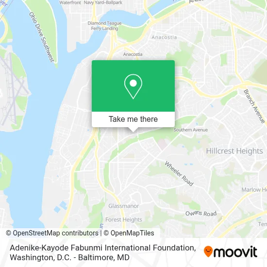 Adenike-Kayode Fabunmi International Foundation map