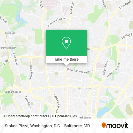Stokos Pizza map