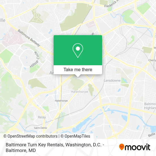 Baltimore Turn Key Rentals map