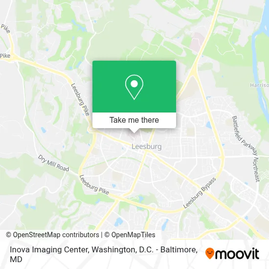Inova Imaging Center map