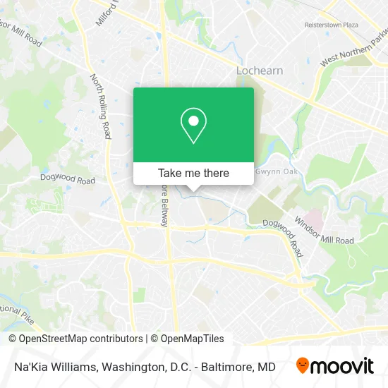 Na'Kia Williams map