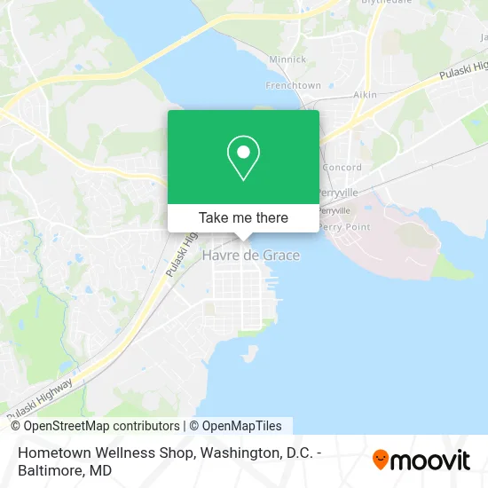 Hometown Wellness Shop map