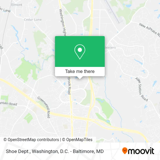 Shoe Dept. map