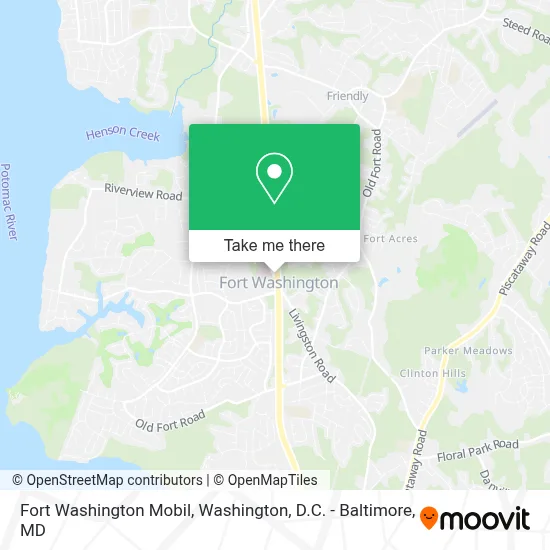 Fort Washington Mobil map