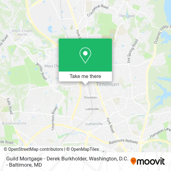 Guild Mortgage - Derek Burkholder map