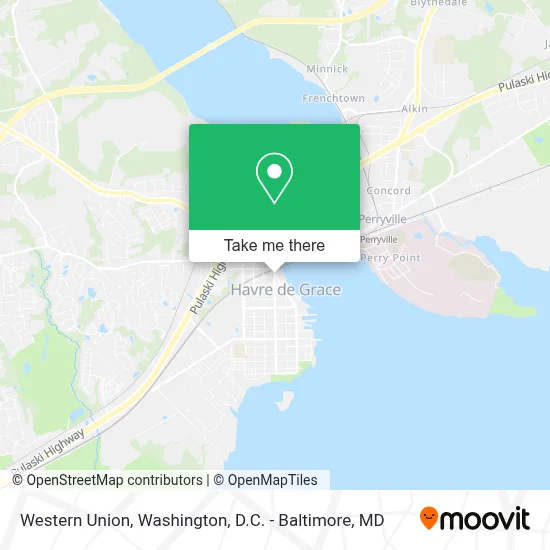 Western Union map