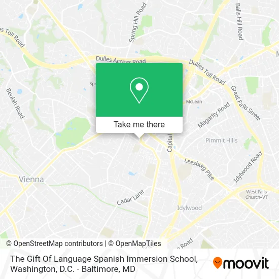 The Gift Of Language Spanish Immersion School map