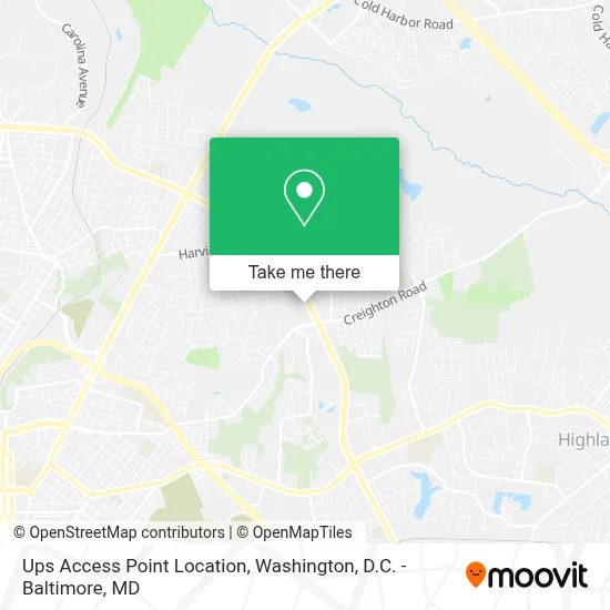 Ups Access Point Location map