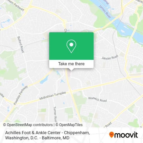 Achilles Foot & Ankle Center - Chippenham map
