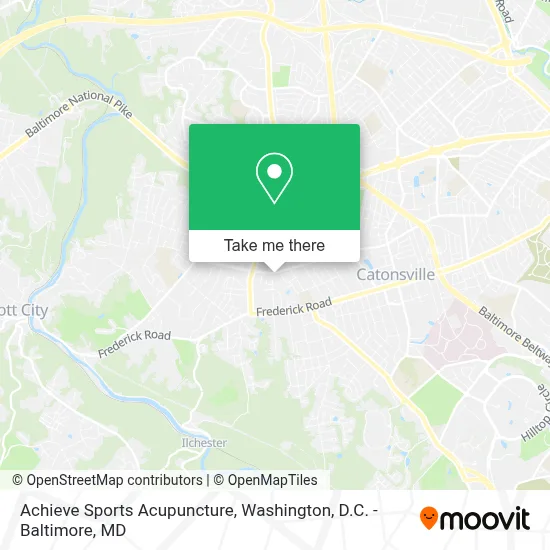 Achieve Sports Acupuncture map