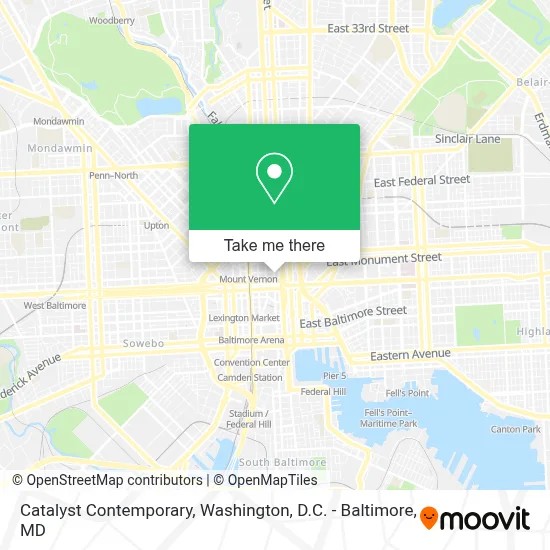 Catalyst Contemporary map