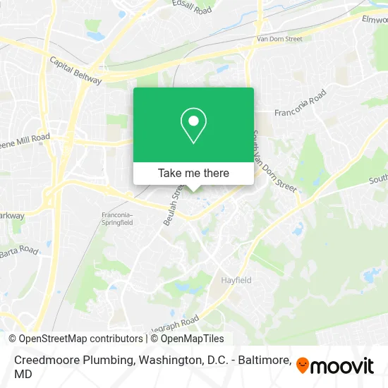 Creedmoore Plumbing map