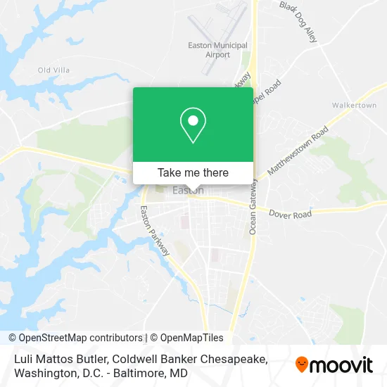 Luli Mattos Butler, Coldwell Banker Chesapeake map