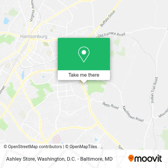 Ashley Store map