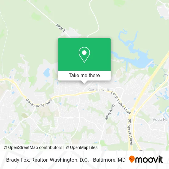 Brady Fox, Realtor map
