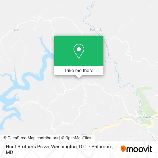 Hunt Brothers Pizza map