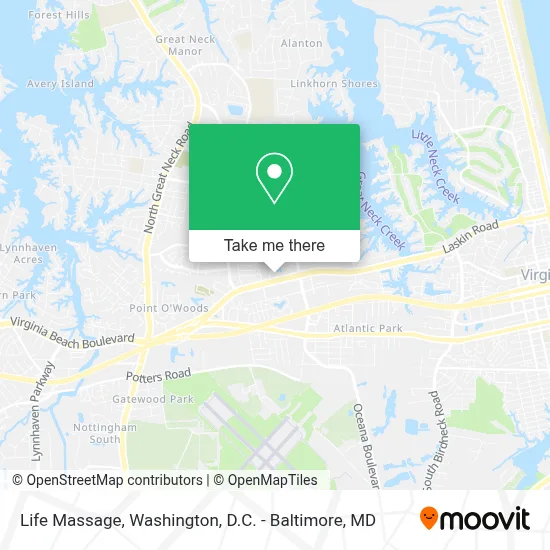 Life Massage map