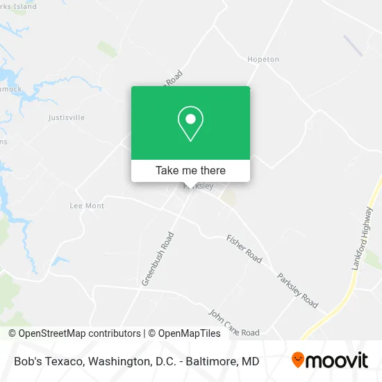 Bob's Texaco map