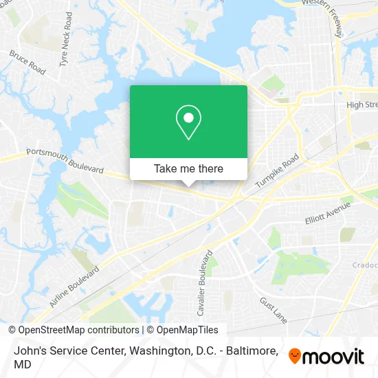 John's Service Center map