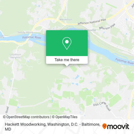 Hackett Woodworking map