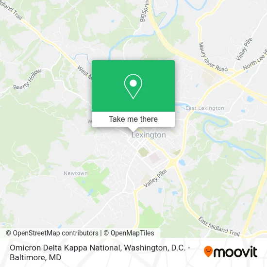Omicron Delta Kappa National map