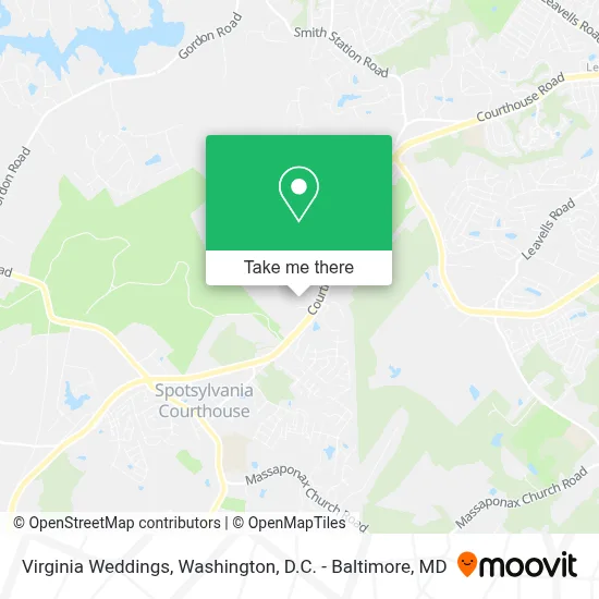 Virginia Weddings map