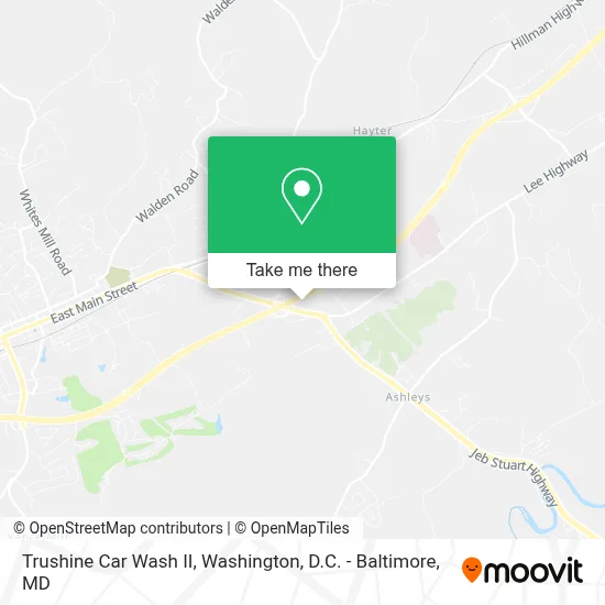 Trushine Car Wash II map