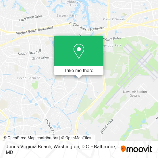 Jones Virginia Beach map