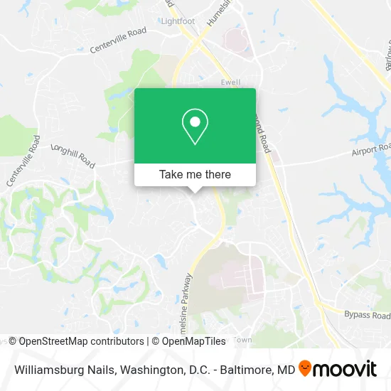 Williamsburg Nails map