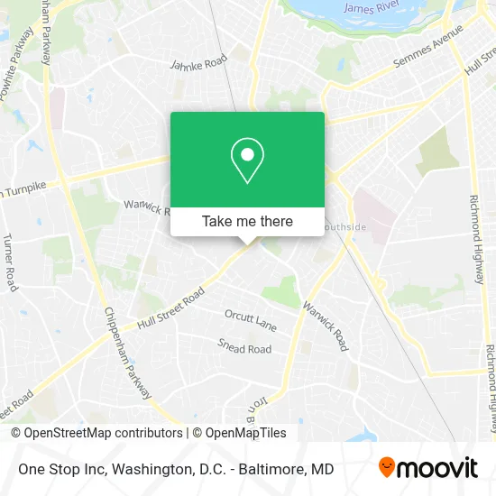 One Stop Inc map