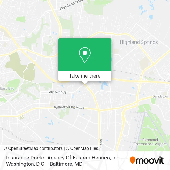 Insurance Doctor Agency Of Eastern Henrico, Inc. map