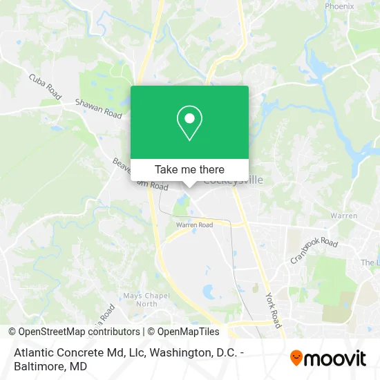 Atlantic Concrete Md, Llc map