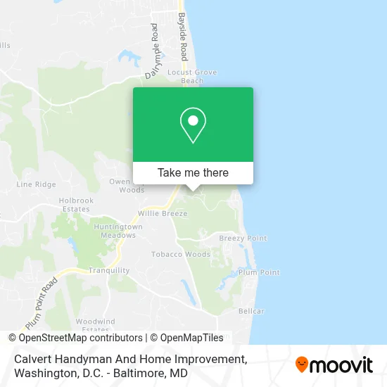 Calvert Handyman And Home Improvement map