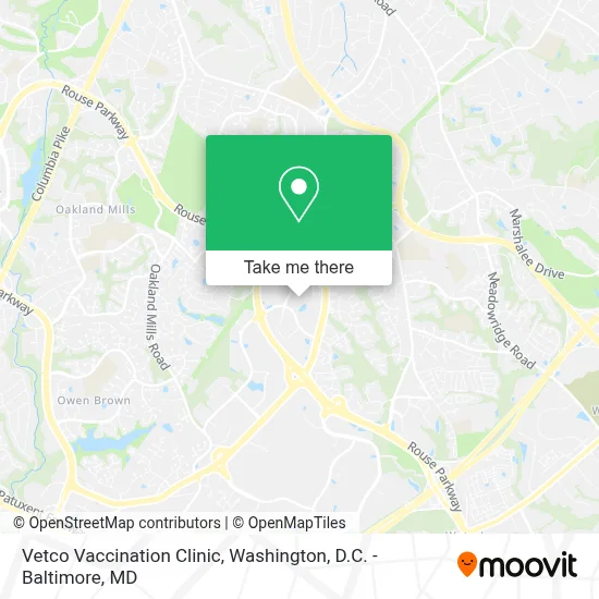 Vetco Vaccination Clinic map