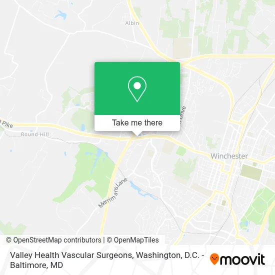 Valley Health Vascular Surgeons map