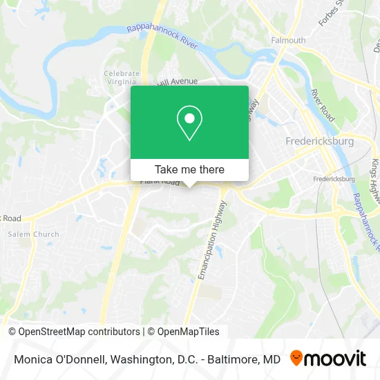 Monica O'Donnell map