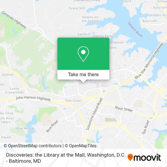 Discoveries: the Library at the Mall map